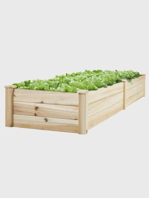 Gardening seed planting box,Wooden Vegetable Garden Bed,Planter Patio Backyard Flowers Plants New