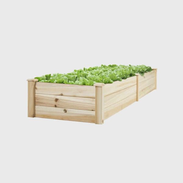 Gardening seed planting box,Wooden Vegetable Garden Bed,Planter Patio Backyard Flowers Plants New