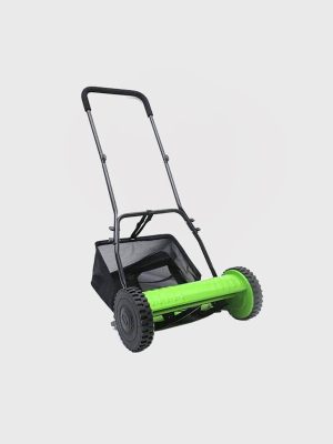 New Hand Push Reel Mower, Manual Lawn Mower with Collection Bag, Lightweight Walk-Behind Lawn Sweeper 12 inches, 14 inches, 16 inches